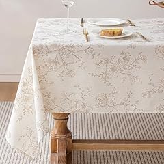 Floral linen table for sale  Delivered anywhere in USA 