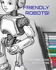 Friendly robots coloring for sale  Delivered anywhere in USA 