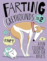 Farting greyhounds coloring for sale  Delivered anywhere in UK