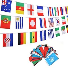 Flaggenkette 100 länderflagge gebraucht kaufen  Wird an jeden Ort in Deutschland