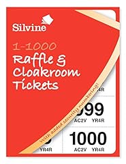 Silvine cloakroom raffle for sale  Delivered anywhere in UK
