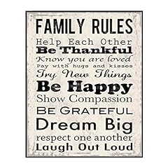 Family rules inspirational for sale  Delivered anywhere in USA 