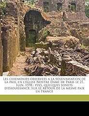 Ceremonies observees solennisa d'occasion  Livré partout en France