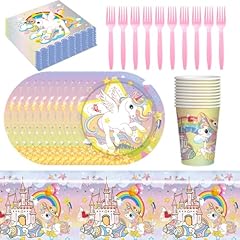 Unicorn party tableware for sale  Delivered anywhere in UK