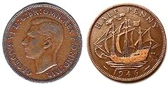 1946 halfpenny coin for sale  Delivered anywhere in UK
