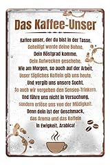 Blechschild kaffee lustiges gebraucht kaufen  Wird an jeden Ort in Deutschland