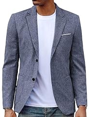 Mens button blazer for sale  Delivered anywhere in USA 