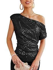 Shoulder sequin asymmetrical for sale  Delivered anywhere in USA 