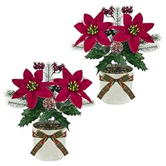 Phliofd 2pcs poinsettias for sale  Delivered anywhere in USA 