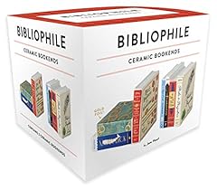 Bibliophile ceramic bookends for sale  Delivered anywhere in USA 
