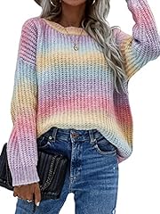 Regenbogen strickpullover dame gebraucht kaufen  Wird an jeden Ort in Deutschland