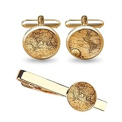Cufflinks men map for sale  Delivered anywhere in USA 