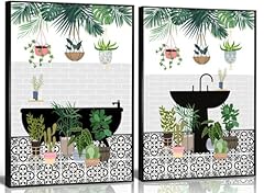 2pcs bathroom tropical for sale  Delivered anywhere in USA 