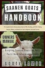 Saanen goats handbook for sale  Delivered anywhere in USA 