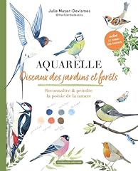 Aquarelle oiseaux jardins d'occasion  Livré partout en France