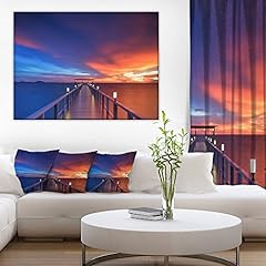 Wooden pier seascape for sale  Delivered anywhere in USA 