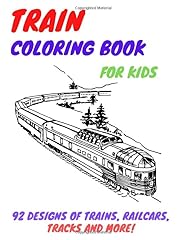 Train coloring book d'occasion  Livré partout en France