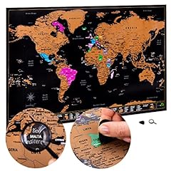 Scratch map large for sale  Delivered anywhere in UK