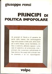 Principi politica impopolare usato  Spedito ovunque in Italia 