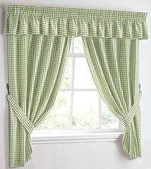 Kitchen curtains gingham for sale  Delivered anywhere in Ireland