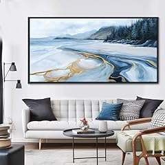 Blue gold abstract for sale  Delivered anywhere in USA 