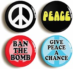 Peace sixties badges for sale  Delivered anywhere in UK