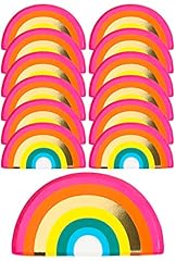 Rainbow paper plates for sale  Delivered anywhere in UK
