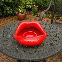 Red ceramic lip for sale  Delivered anywhere in UK