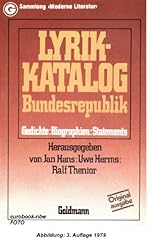 Lyrik katalog bundesrepublik gebraucht kaufen  Wird an jeden Ort in Deutschland