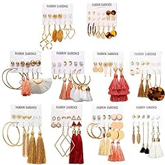 63pairs fashion earrings for sale  Delivered anywhere in USA 