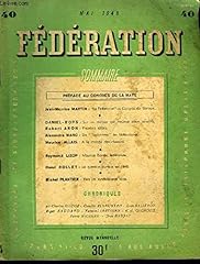 Fédération. revue ordre d'occasion  Livré partout en France