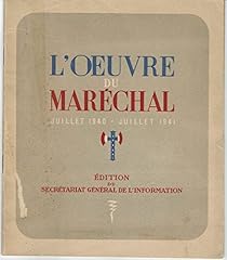 Oeuvre marechal petain d'occasion  Livré partout en France