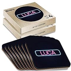Square coasters neon for sale  Delivered anywhere in UK