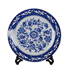 jdzjybqx Decorative Plates Blue and White Porcelain for sale  Delivered anywhere in Canada