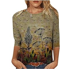 Women's Vintage Oil Painting Print Casual Tshirt Tops for sale  Delivered anywhere in Canada