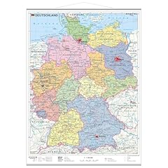 Deutschland politisch wandkart gebraucht kaufen  Wird an jeden Ort in Deutschland