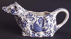 Used, Burleigh Blue Regal Peacock Cow Creamer Boxed for sale  Delivered anywhere in UK