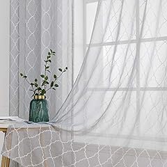 Miulee sheer curtains for sale  Delivered anywhere in UK