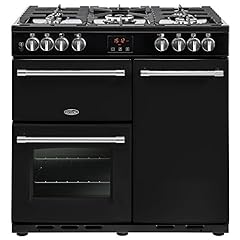 Belling Farmhouse 90DFT Dual Fuel Range Cooker, Black, for sale  Delivered anywhere in Ireland