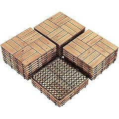 Yaheetech holzfliesen stück gebraucht kaufen  Wird an jeden Ort in Deutschland