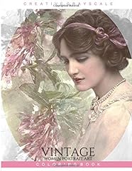 Used, Vintage Women Portrait Art Coloring Book: Grayscale for sale  Delivered anywhere in Canada