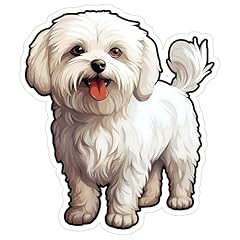 Maltese sticker inch for sale  Delivered anywhere in USA 