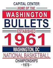 Washington bullets poster for sale  Delivered anywhere in USA 