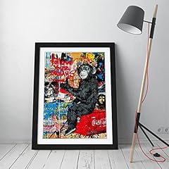 Canvas monkey graffiti for sale  Delivered anywhere in UK