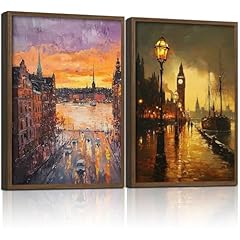 2pcs wood framed for sale  Delivered anywhere in USA 