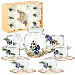 Pcs floral glass for sale  Delivered anywhere in USA 