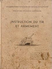 Instruction tir armement d'occasion  Livré partout en France