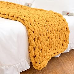 Chunky knit blanket for sale  Delivered anywhere in USA 