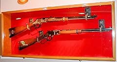 Used, 2 Rifle Musket Gun Shotgun Display Case Cabinet Rack for sale  Delivered anywhere in USA 