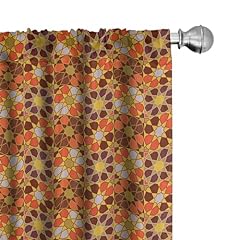 Lunarable retro curtains for sale  Delivered anywhere in UK